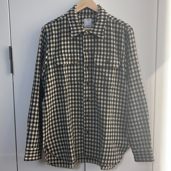 Visvim Black Check Big Game Shirt Sz 4 - Picture 2 of 16